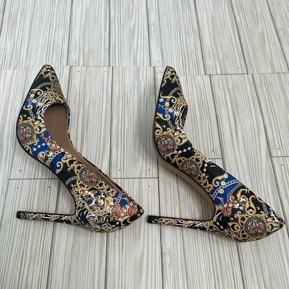 Aldo Kriss Heels Womens Aldo Multicolored Patterned Pumps Shoes Size 8M - Picture 7 of 13